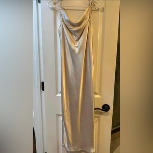 Petal & Pup satin midi dress. Size 6.